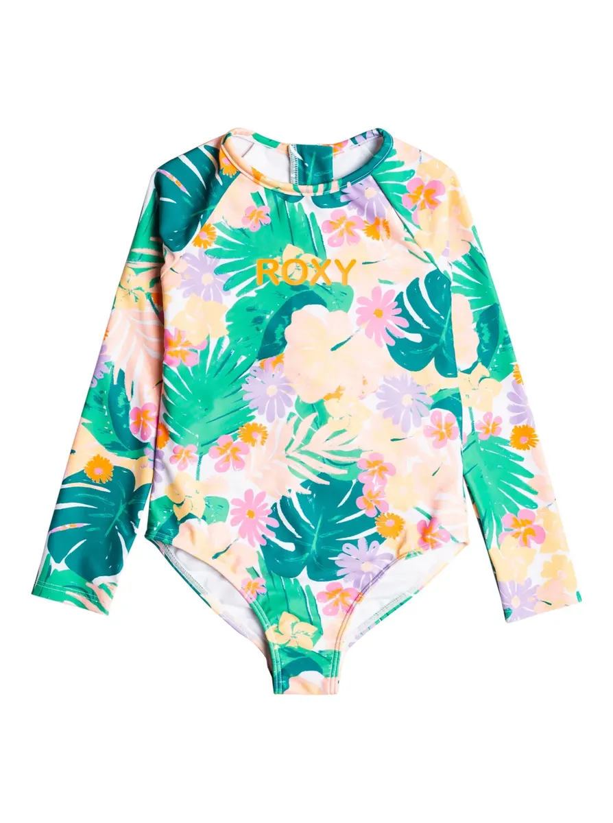 

Рокси Рашгард "Райский остров" Roxy, цвет Mint Tropical Trails