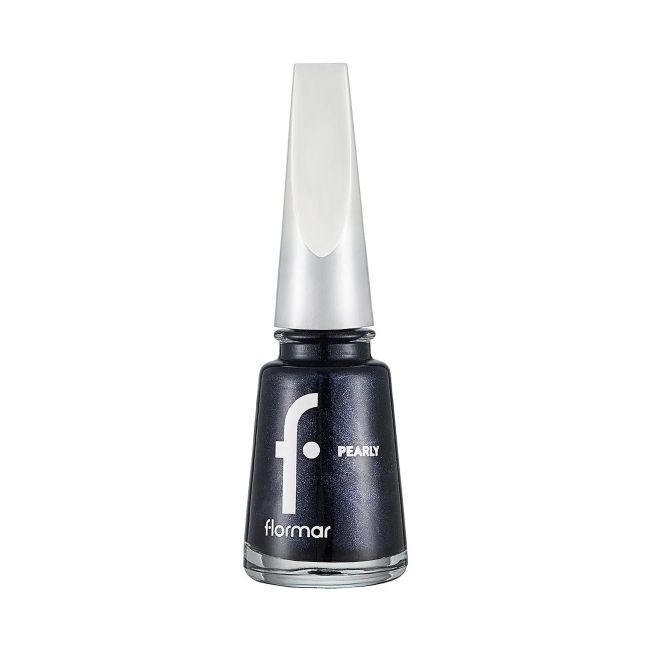 

Перламутровый лак для ногтей Flormar, цвет 398 blue black, 11 мл