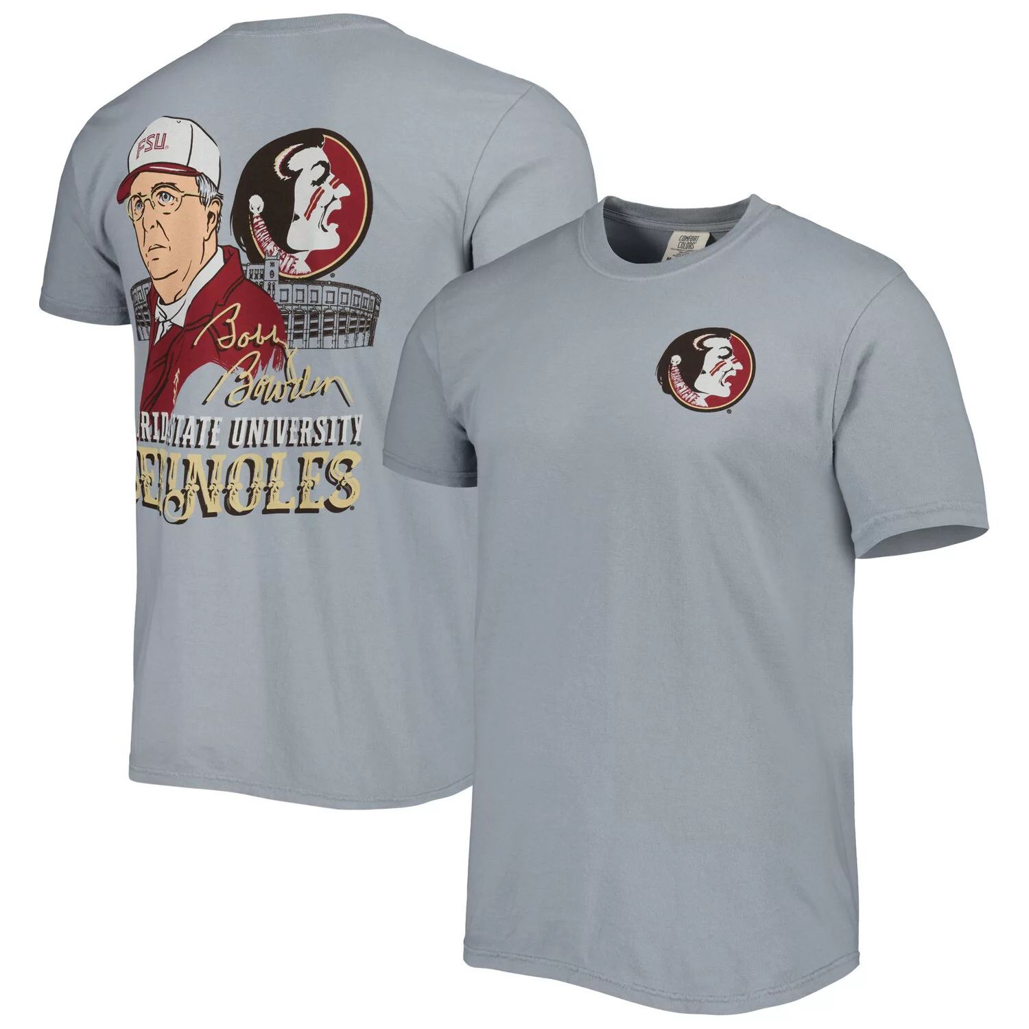 

Мужская футболка Heather Grey Florida State Seminoles Hyperlocal