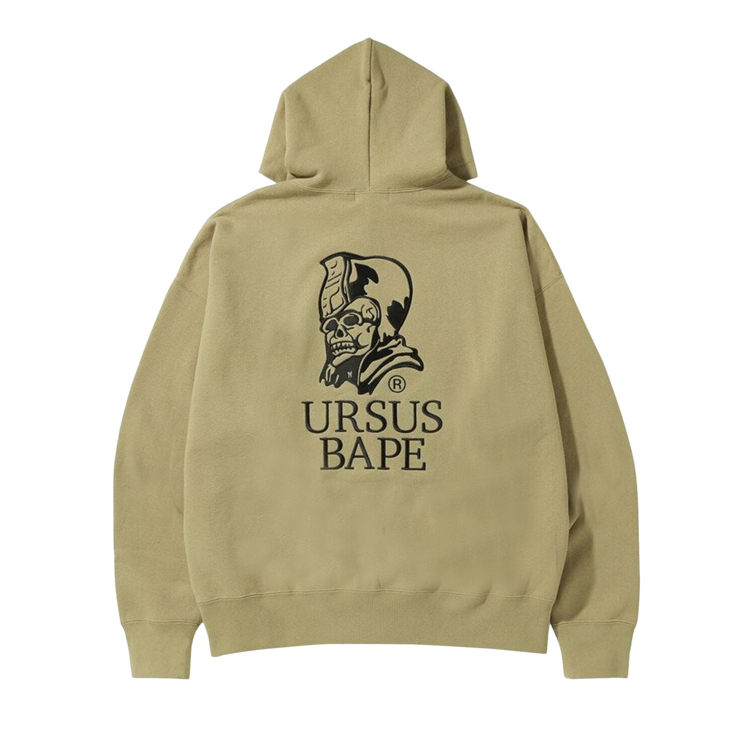 BAPE Ursus Толстовка свободного кроя на молнии, цвет Бежевый — фото 2