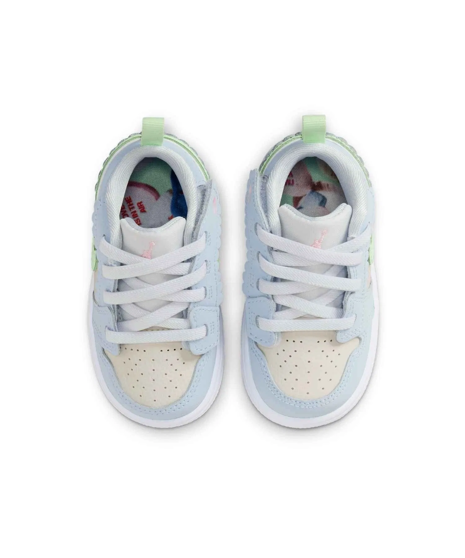 Детские кроссовки Jordan 1 Low Alt SE из кожи и синтетики с липучками, Half Blue — фото 4