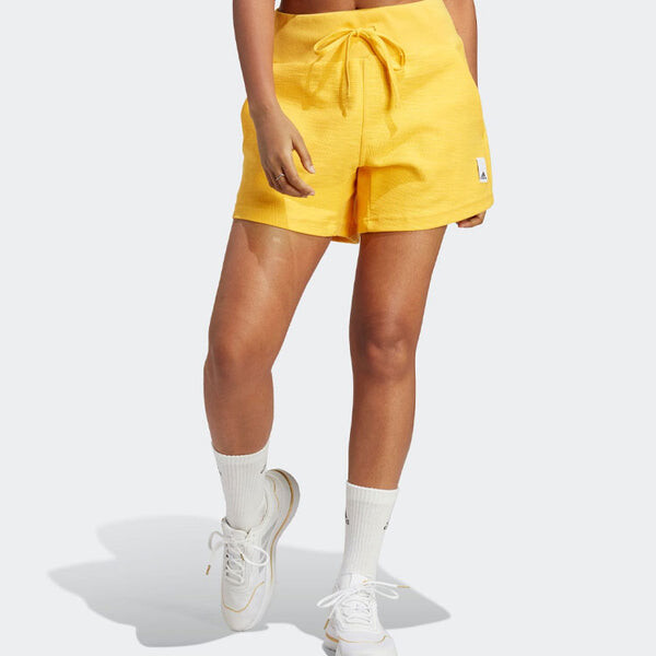 Шорты для отдыха махровые шорты петли Adidas, золотой — фото 3