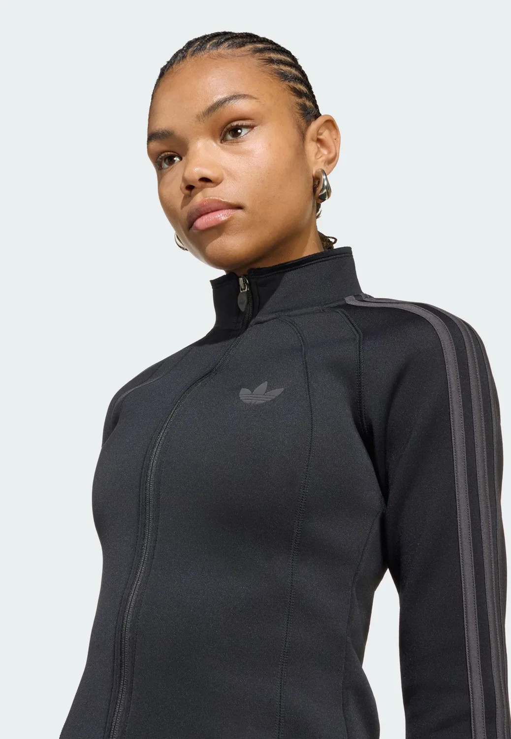 Худи на молнии Adidas Originals Sst 2.0 черного цвета — фото 4
