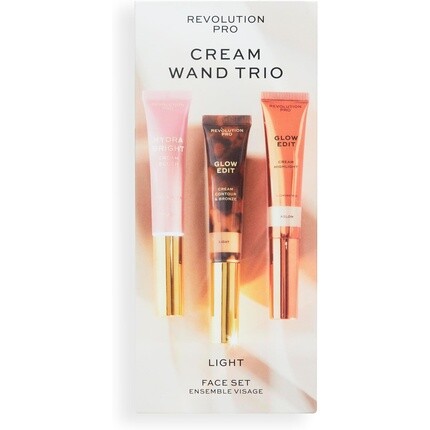 Крем Revolution Pro Cream Face Wand Trio Cream Contour Blush Highlighter Makeup Set Light Revolution Beauty — фото 2