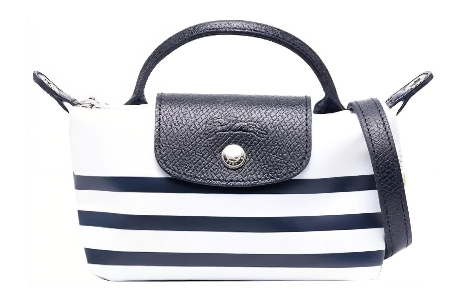 

Сумка Le Pliage Canvas, Сумка Пельмень, Сумка Через Плечо, Кроссбоди, Классическая Женская Сумка Морской Синий и Белый LONGCHAMP