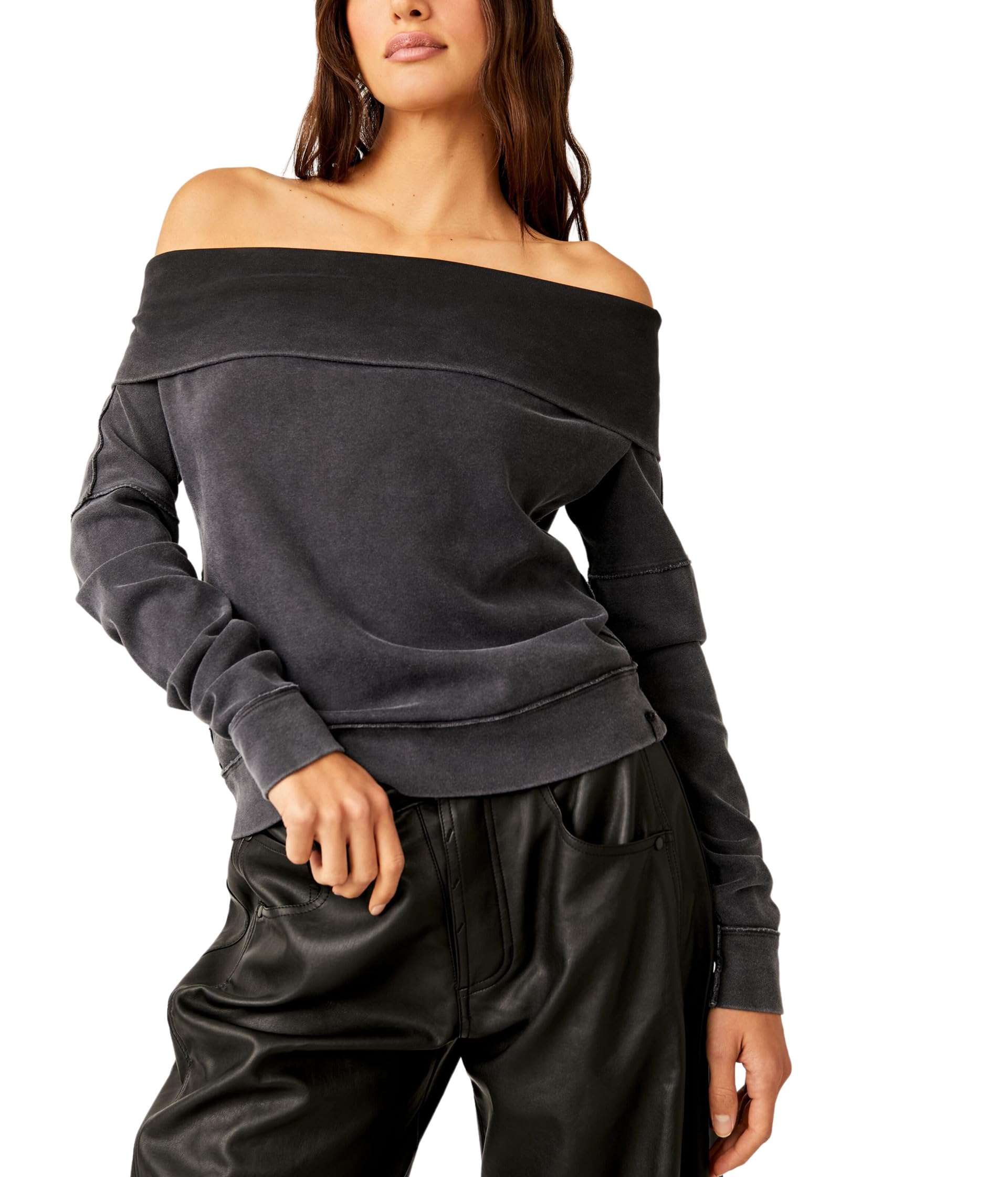 

Футболка Free People Not The Same Tee, черный