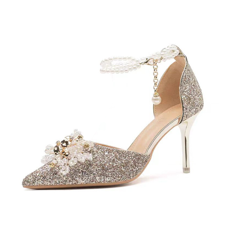 

Туфли женские на высоком каблуке Imono, цвет Champagne 6cm