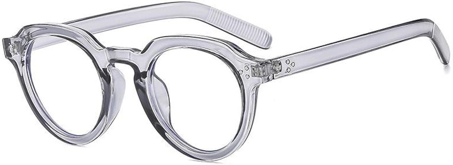 

Винтажные классические солнцезащитные очки с заклепками, неправильной формы, круглые, женские и мужские, в стиле люкс, панк, популярные, с защитой от УФ-излучения UV400 TYUVIVO, Gray Clear