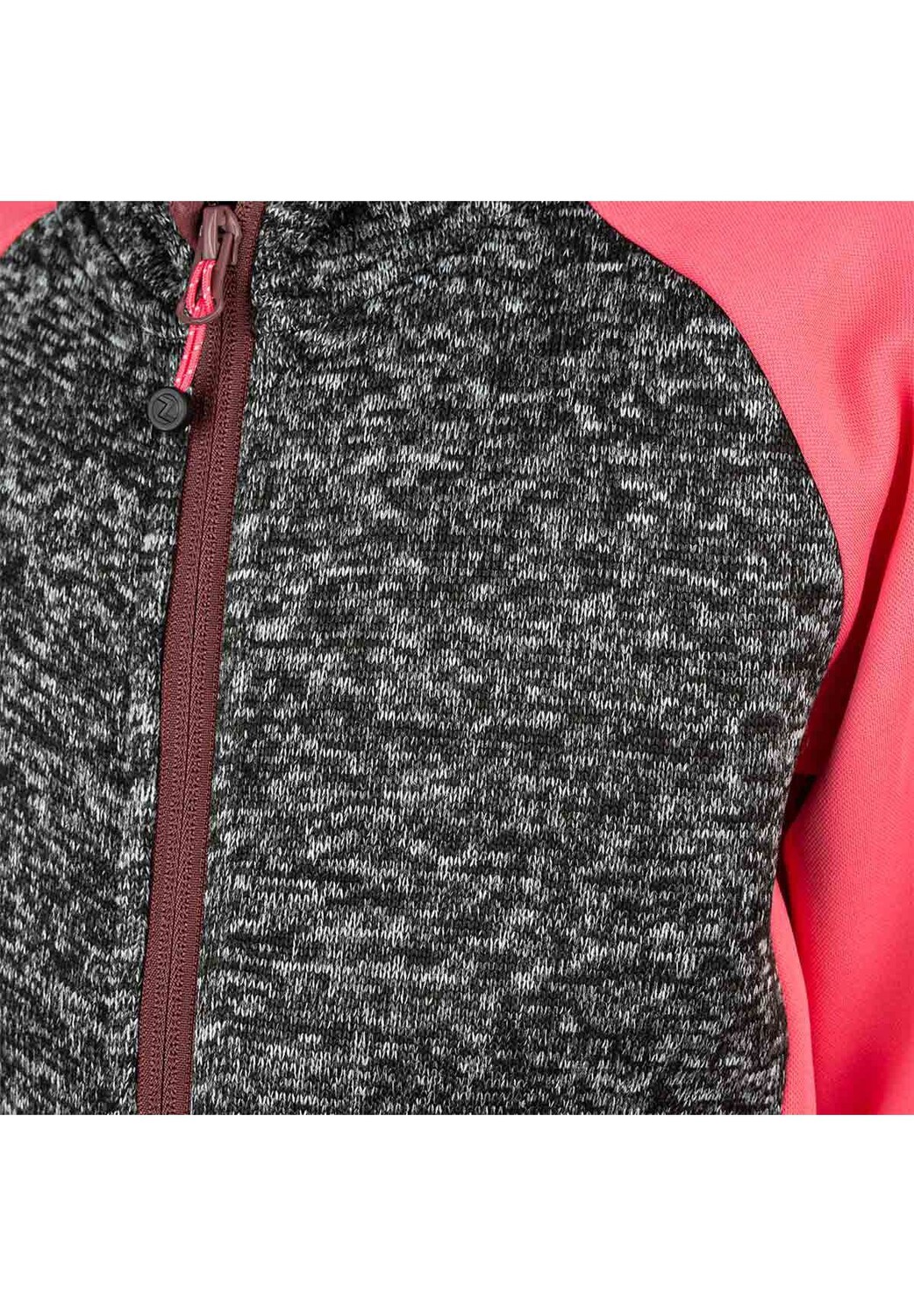 Флисовая куртка THAMOS из быстросохнущих функциональных материалов ZIGZAG, цвет Dark Grey Melange — фото 2