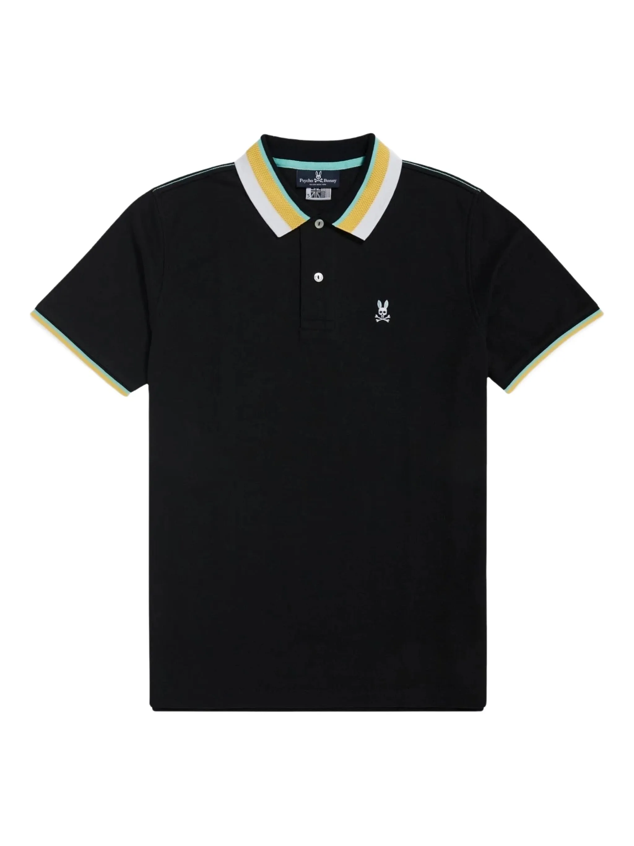 

Рубашка поло с отделкой в полоску Psycho Bunny, черный
