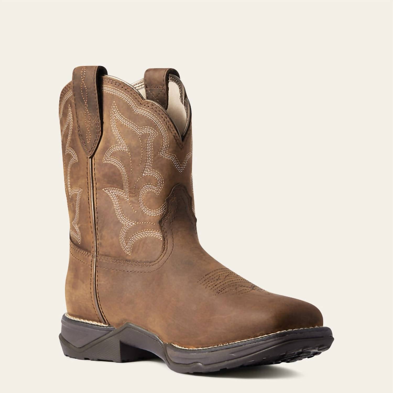 Женские ботинки Ariat Anthem Shortie Ii Western водонепроницаемые с эффектом потертости, коричневый — фото 2