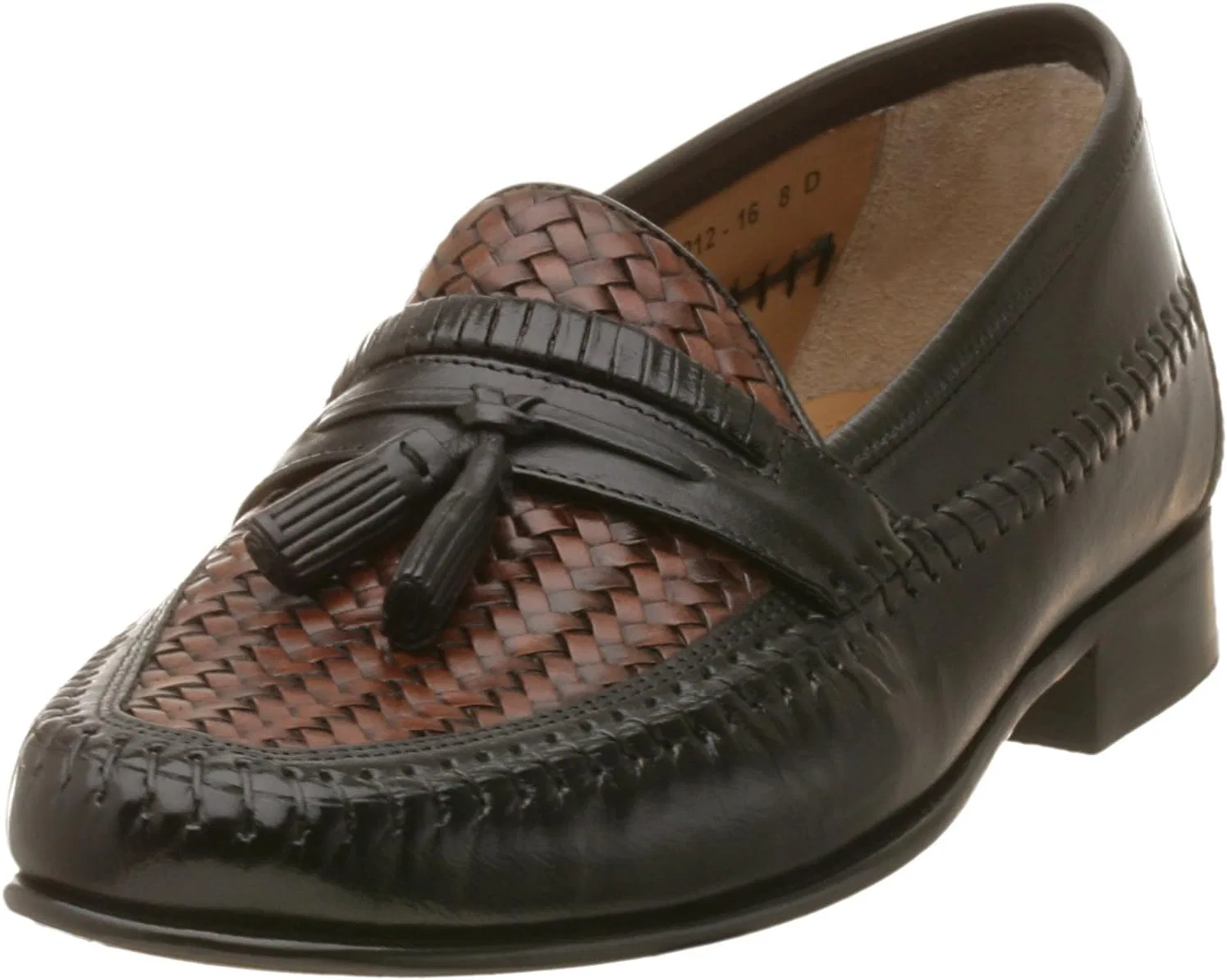 Лоферы с кисточками Florsheim, Black/Cognac
