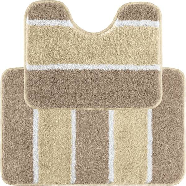 

Коврик для ванной REDBEST + WC-Umrandung Set 2 шт. 2082, 50x18x50 см цвет natur/beige