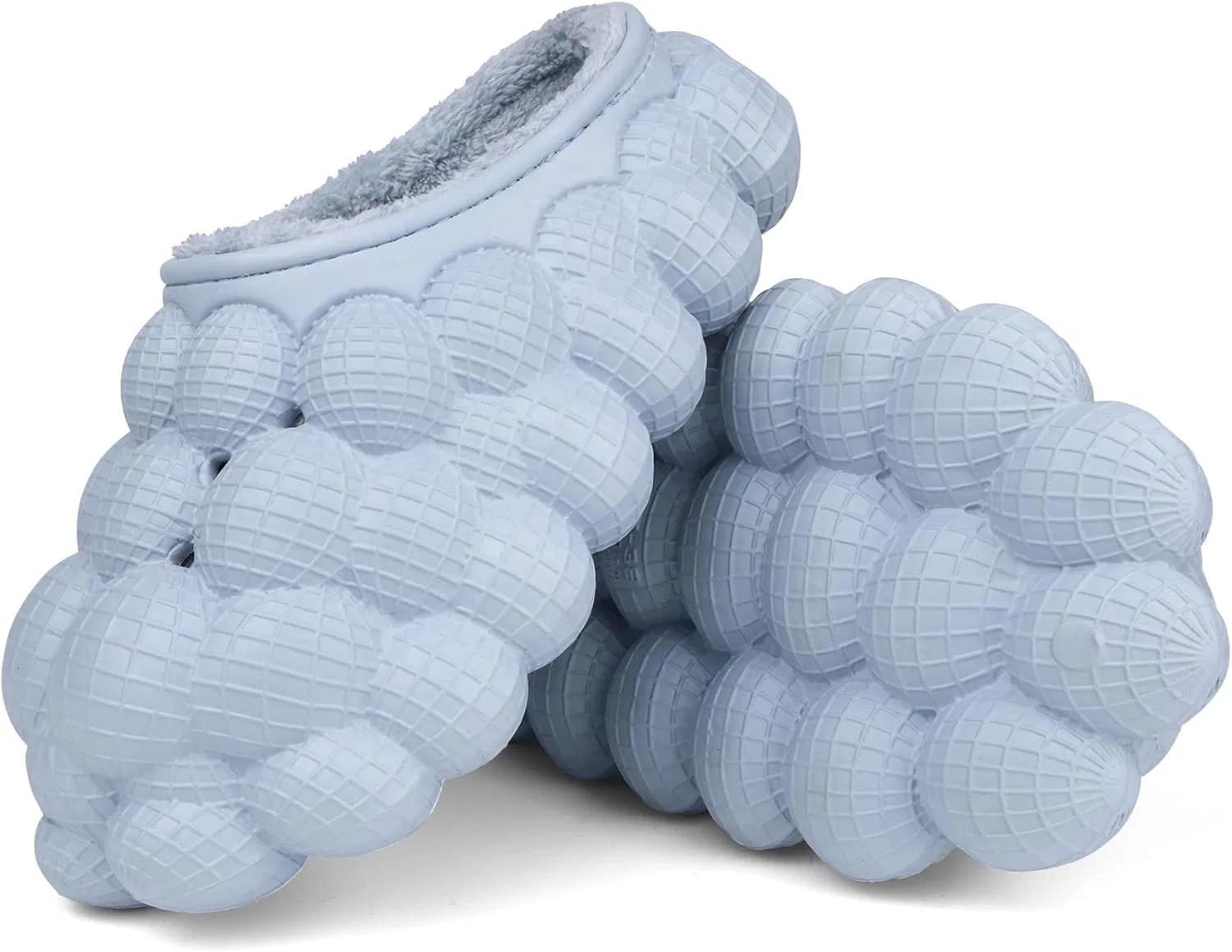 Тапочки с мехом, Slippers, 4479-blue Onngaku — фото 3