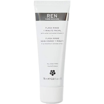 

Быстрое ополаскивание для лица Clean Skincare, 1 минута, 75 мл, Ren