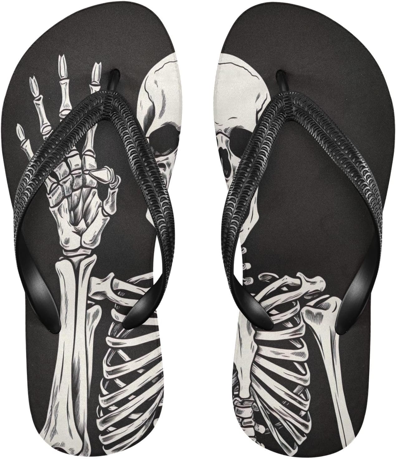 

Забавные шлепанцы STAYTOP с изображением черепа, мужские и женские, пляжные сандалии, тапочки для душа