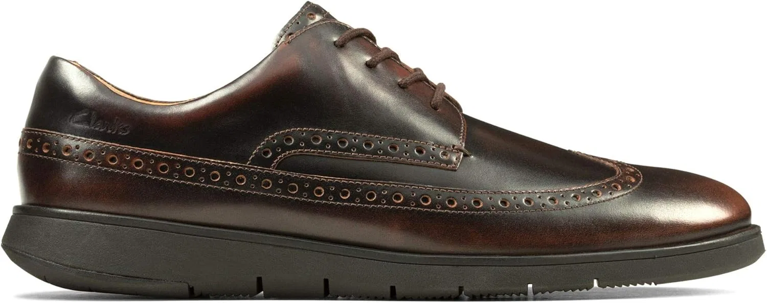 Мужские дерби Clarks Helston Limit, Brown Dark Tan Lea — фото 2