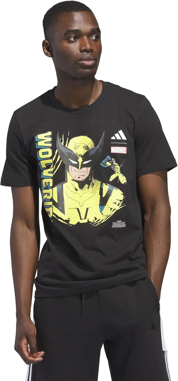 Футболка Marvel Wolverine adidas, Black/Deadpool