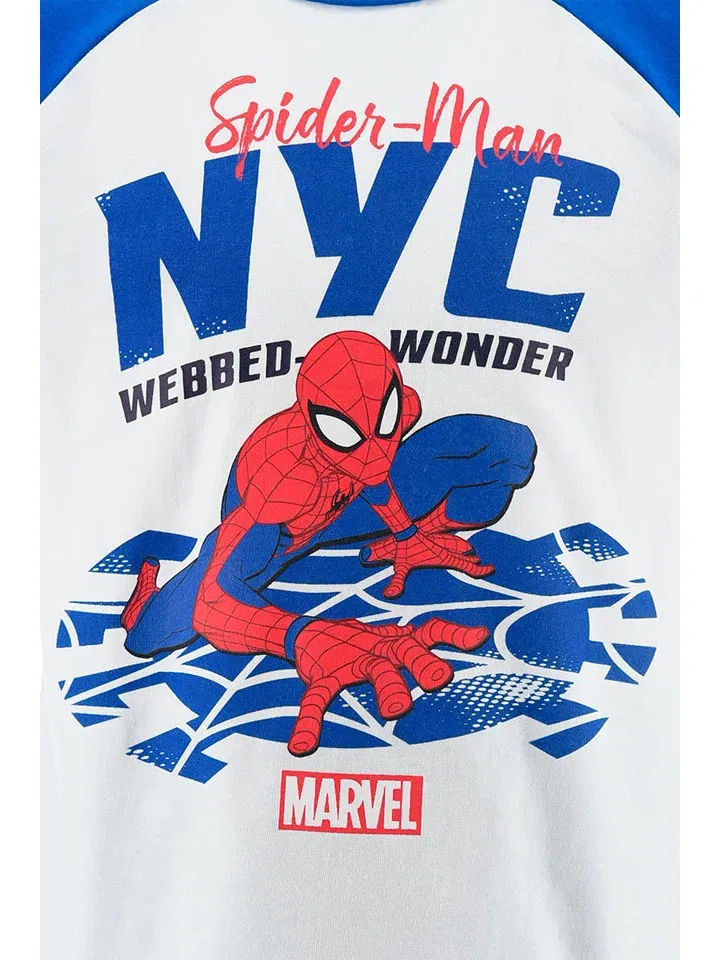 Пижама хлопковая Spiderman, синий/белый — фото 3
