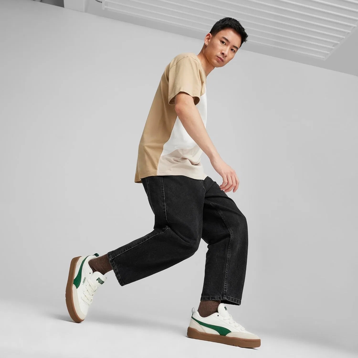 Кроссовки Puma Unisex Park Lifestyle OG, Cream X Green — фото 4