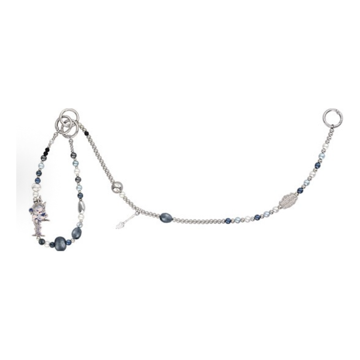 

Многофункциональный кулон Pop Mart SKULLPANDA из серии «Начало пира» под названием «Серебряная вилка»