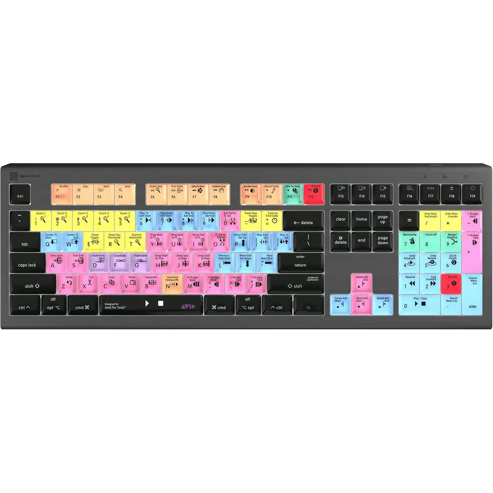 

Клавиатура Logickeyboard ASTRA 2 с подсветкой для Pro Tools (Mac, английский (США))