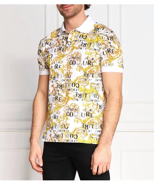 

Футболка поло Regular fit Versace Jeans Couture, белый