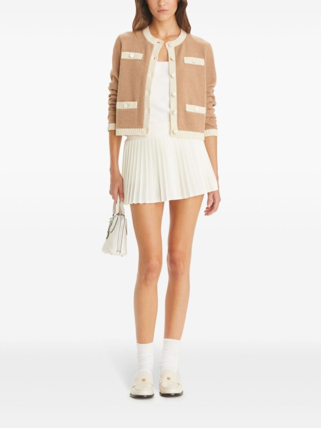 

Tory Burch кендра Кардиган, нейтральный цвет