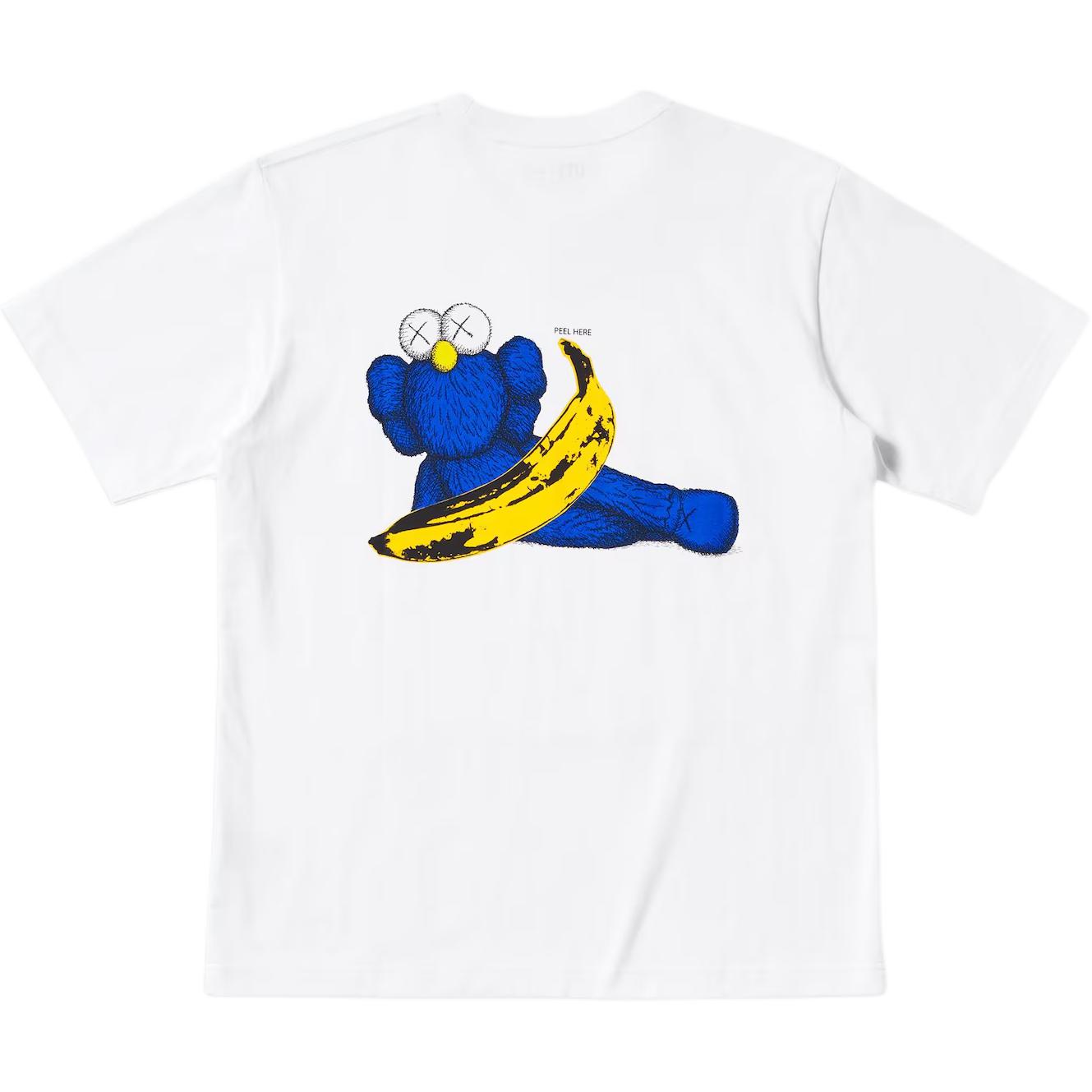 Футболка Kaws X Warhol Ut Graphic, Универсальный шоппер Uniqlo, белый — фото 3
