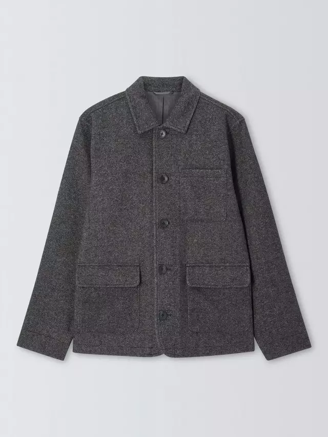 

Куртка John Lewis Birdseye Wool Blend Chore, цвет charcoal