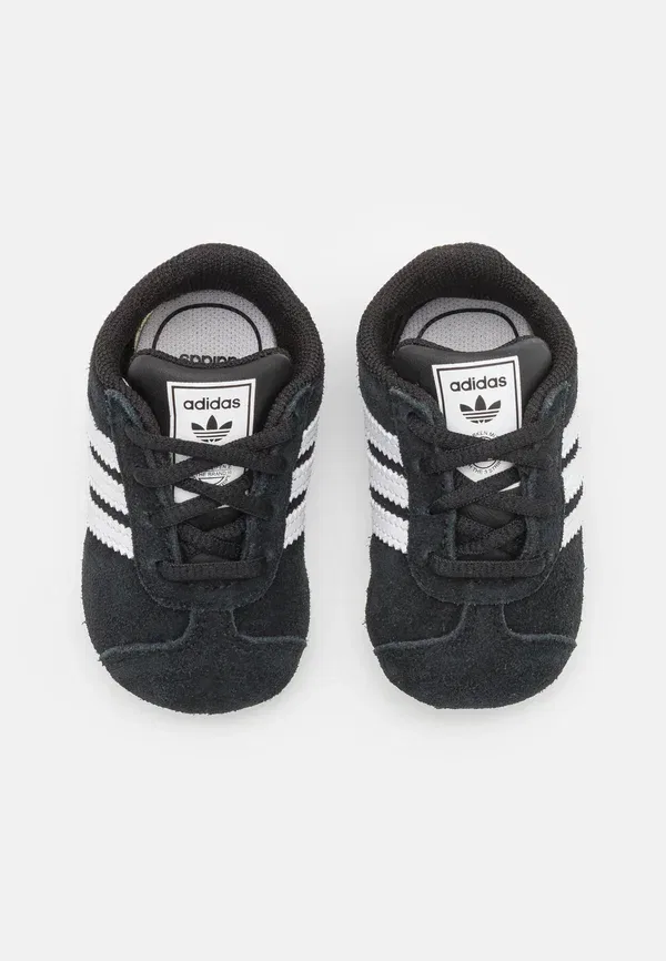 Кроссовки для первых шагов Gazelle crib Adidas Originals, черный с белым — фото 4