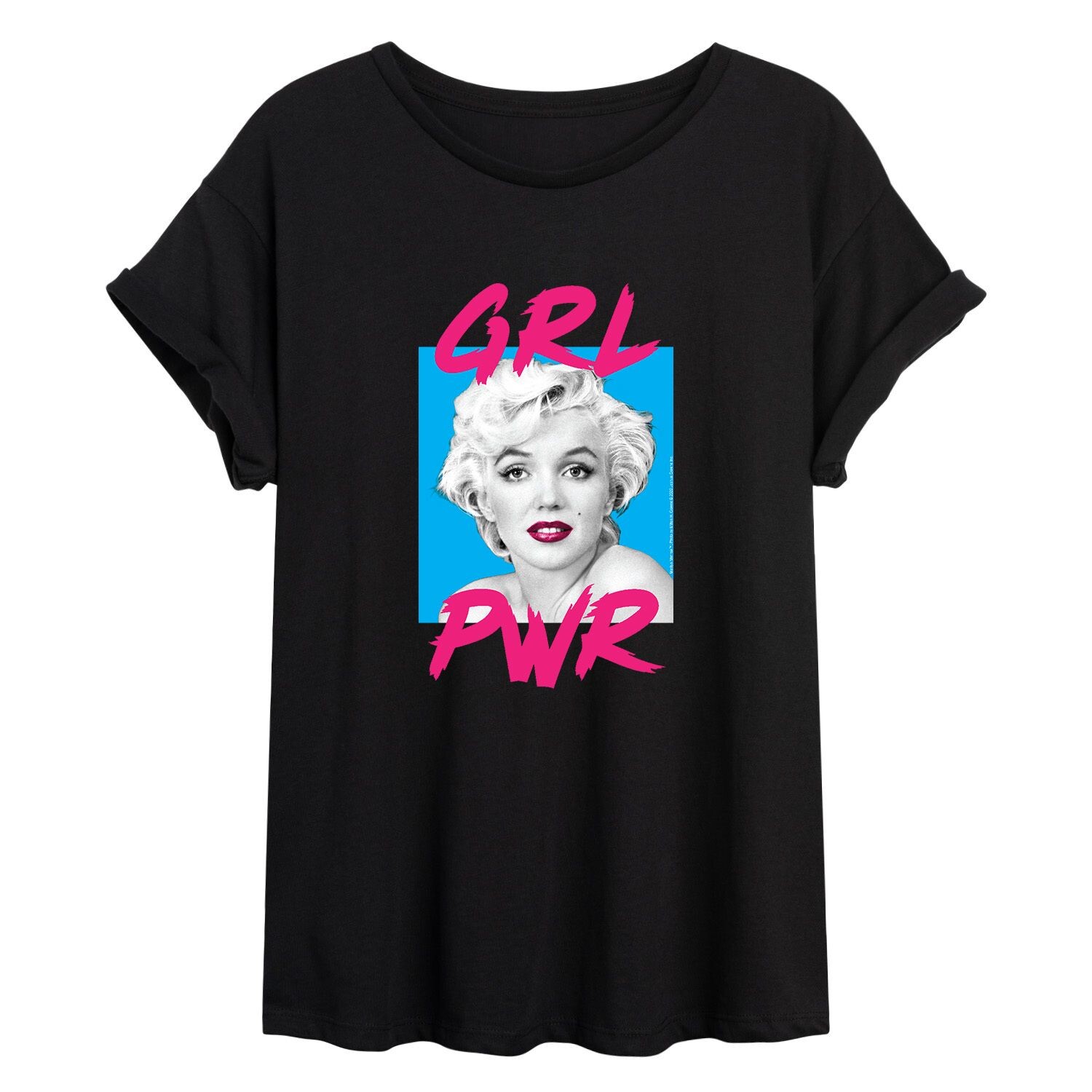 

Юниорская струящаяся футболка Мэрилин Монро GRL PWR Licensed Character