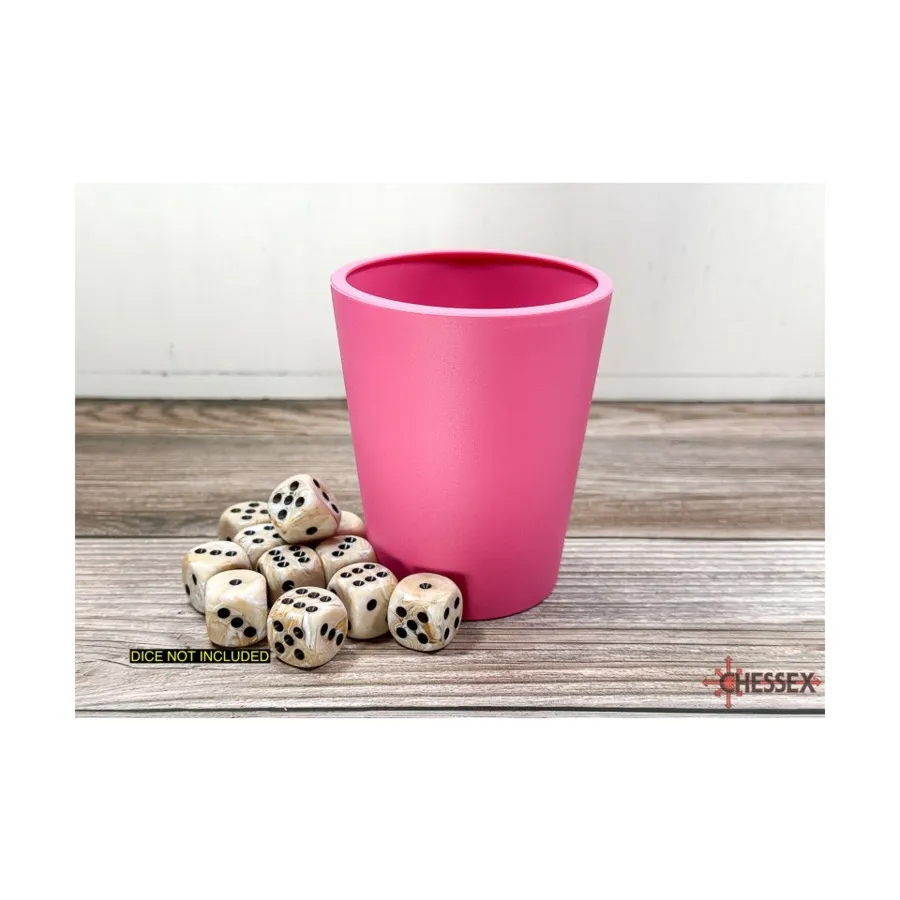 

Гибкая чашка для игры в кости - розовая, Dice Cups, Timers & Miscellaneous