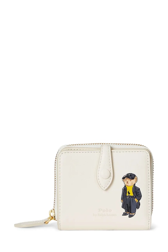 

Кожаный кошелек Polo Ralph Lauren, бежевый
