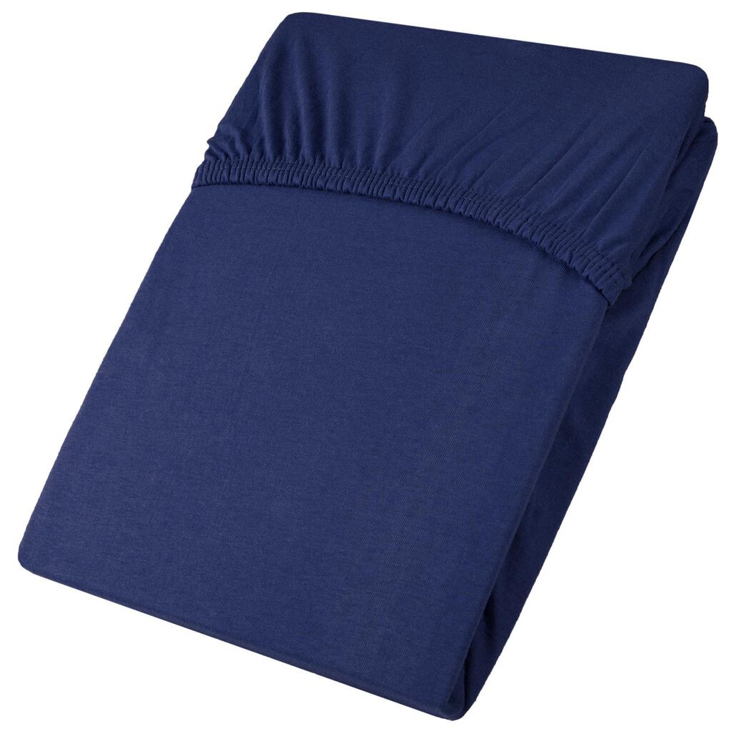 

Топпер Viana 90х200-100х200 темно-синий хлопковый трикотаж 130г/м² aqua-textil