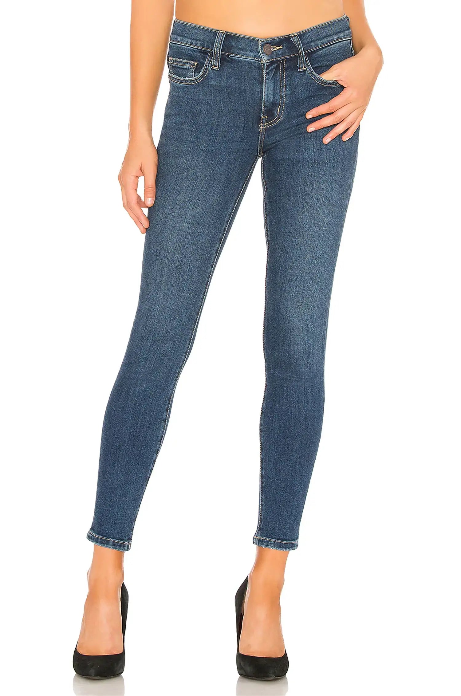 

Джинсы Stiletto Jeans, ношенные 1 год, эластичные, индиго CURRENT ELLIOTT