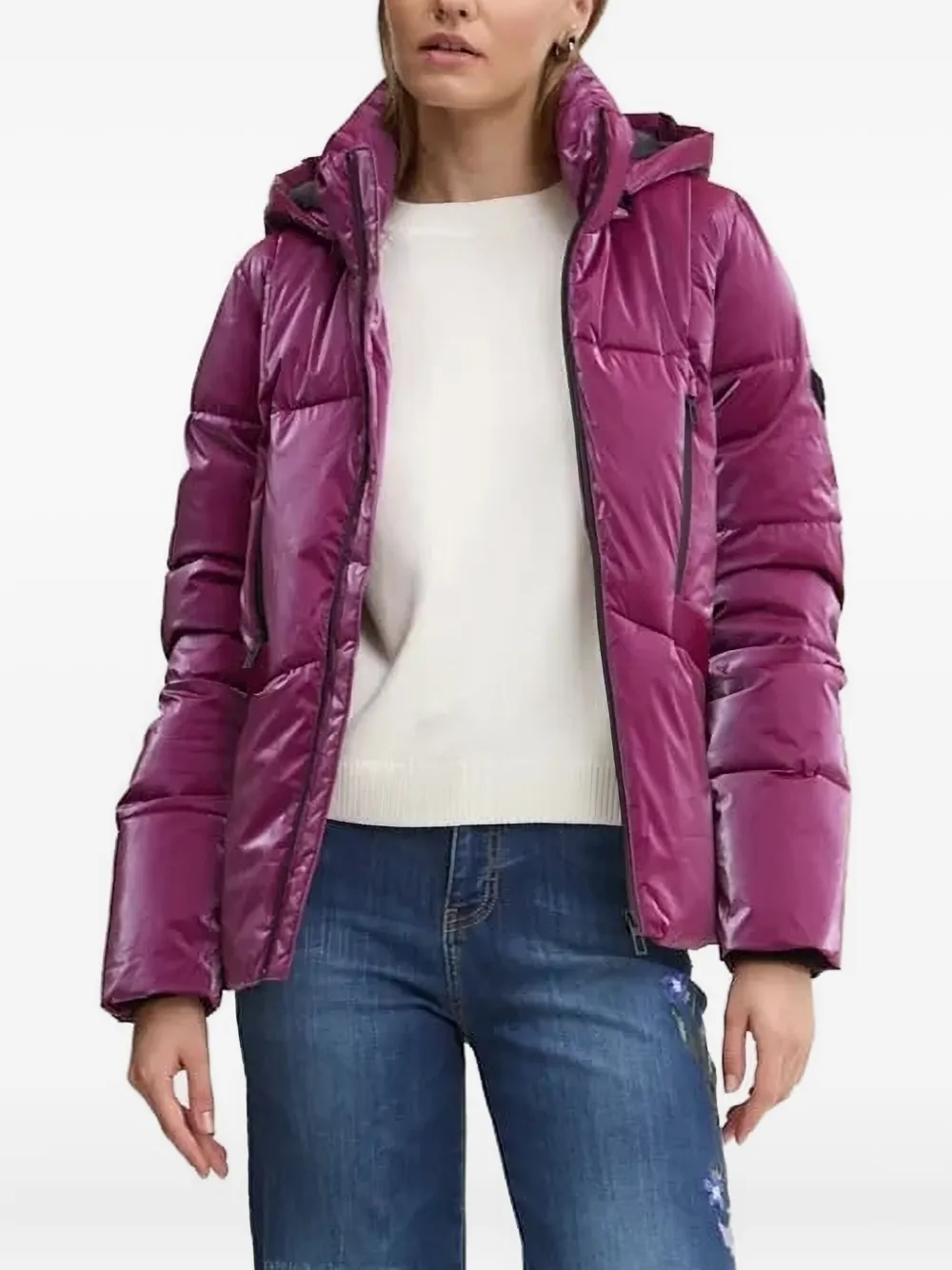 

Стеганая куртка с сердечками Desigual, розовый