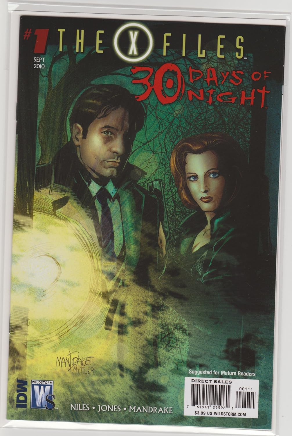 

X-Files 30 Days of Night #1 Tom Mandrake & JD Mettler Variant Cover (IDW/Wildstorm)