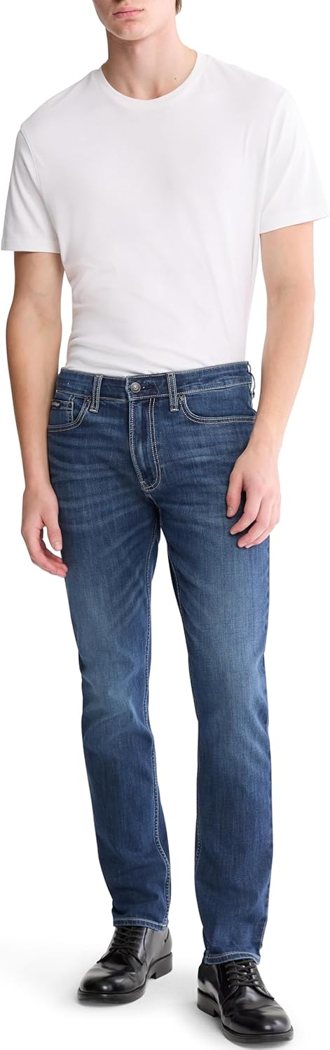 Мужские джинсы Calvin Klein Standard Slim Fit, Luster — фото 4
