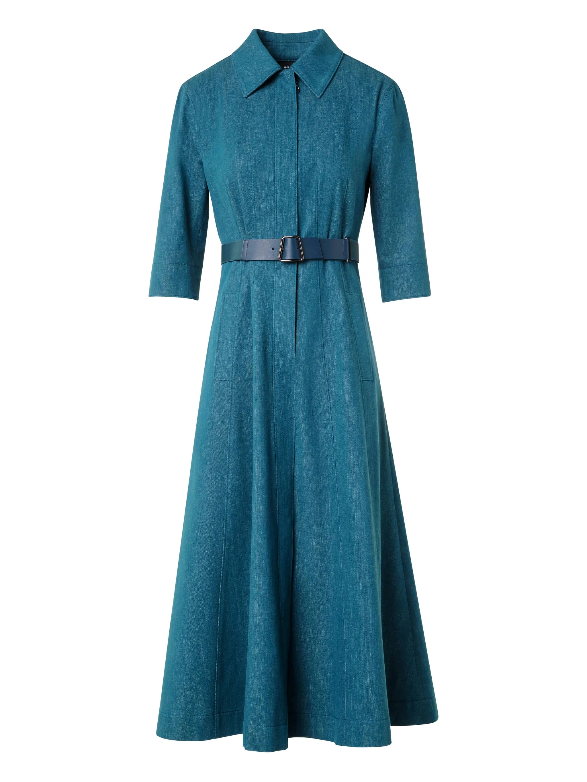 

Платье миди с поясом Akris, синий