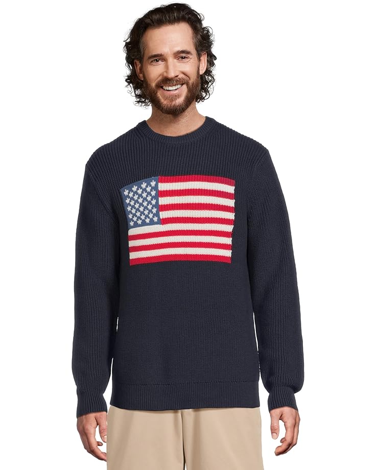 

Свитер Vineyard Vines American Flag Crew Sweater, цвет Nautical Navy