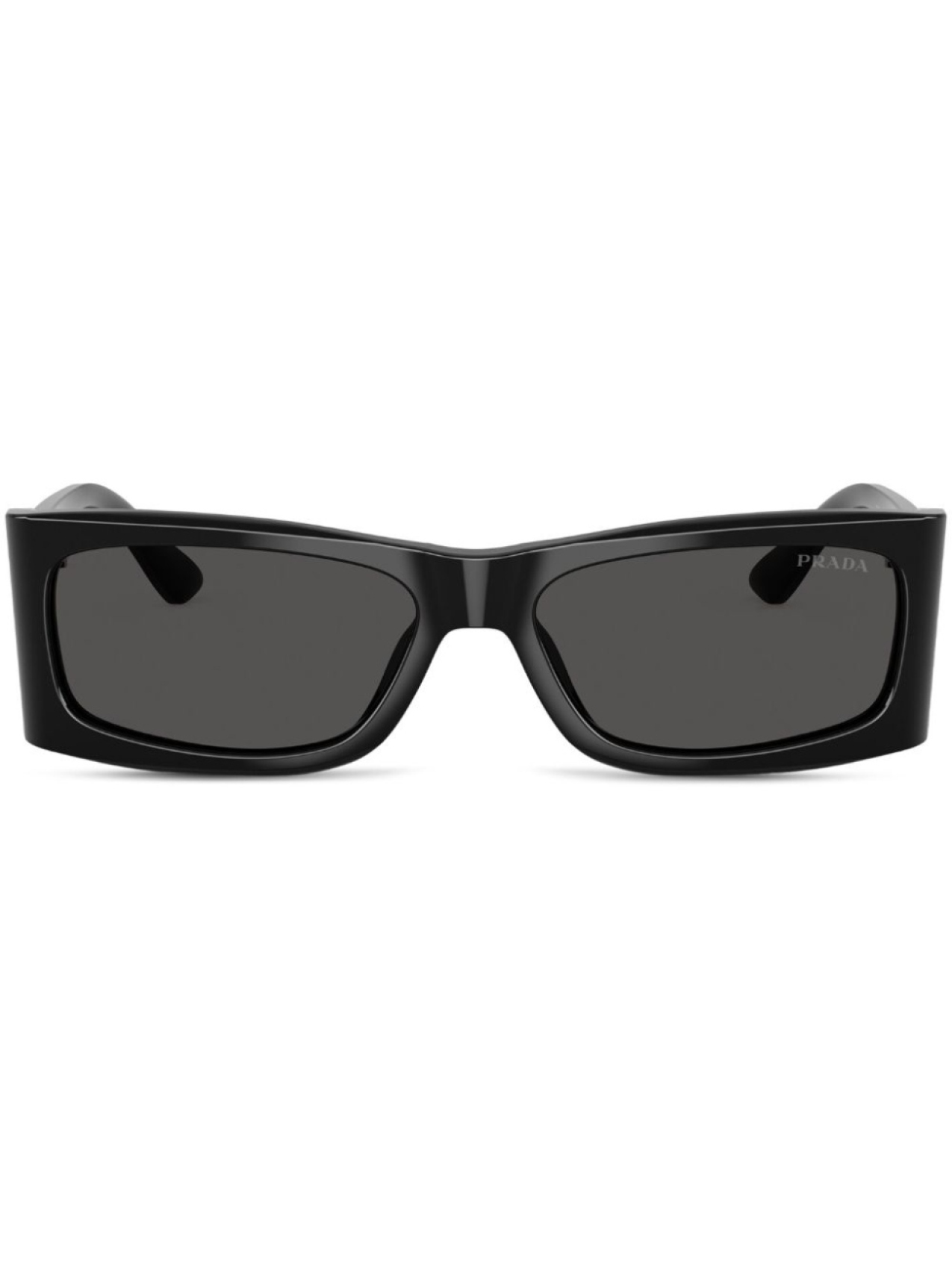 

Prada Eyewear солнцезащитные очки в прямоугольной оправе, черный