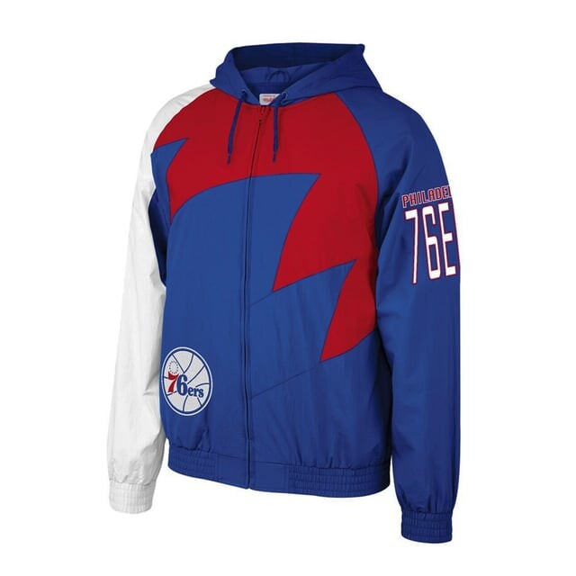 

Мужская куртка Mitchell & ness Shark Toy Philadelphia 76ers Mitchell And Ness, синий