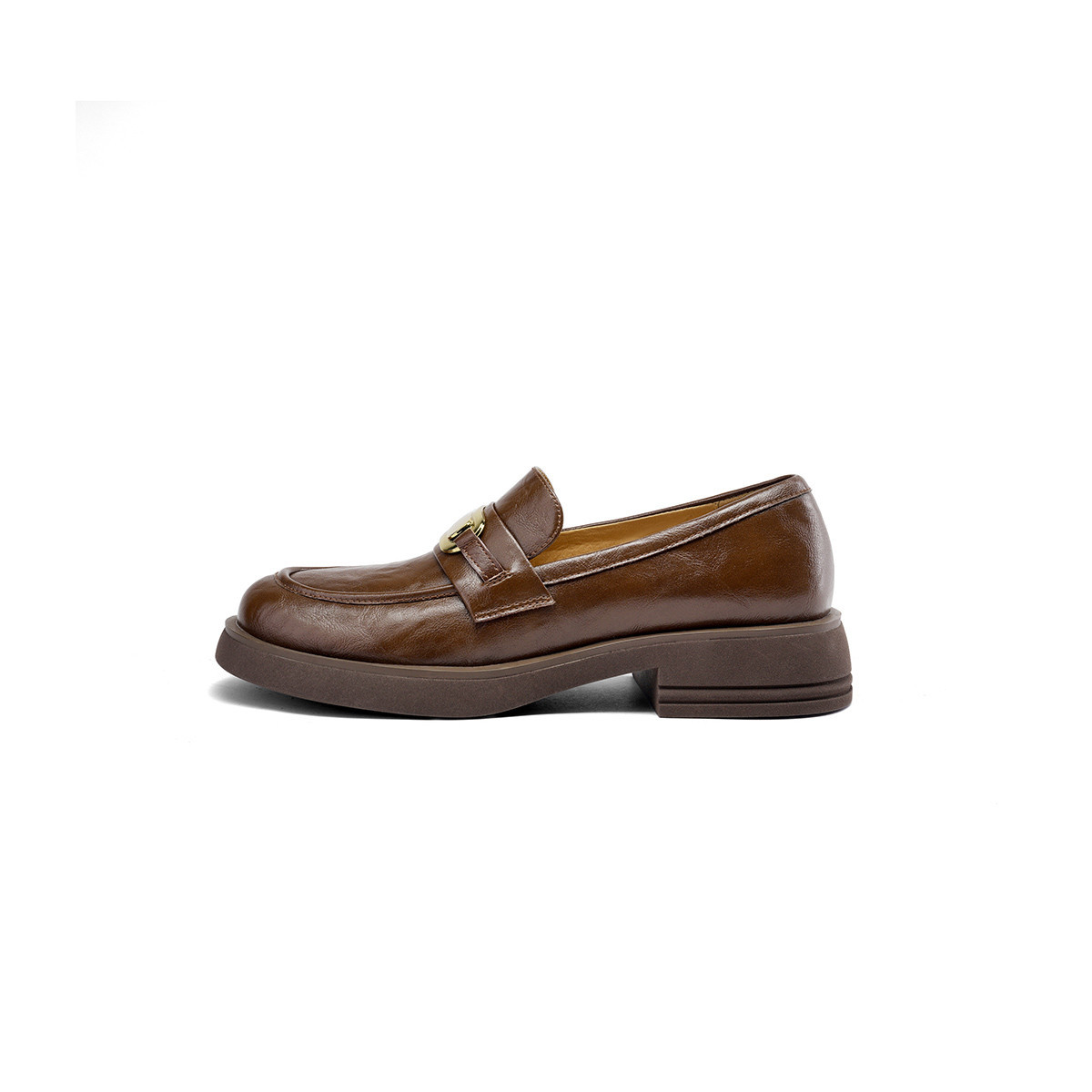 XICUNMINGWU Коричневые лоферы женские, цвет Brown