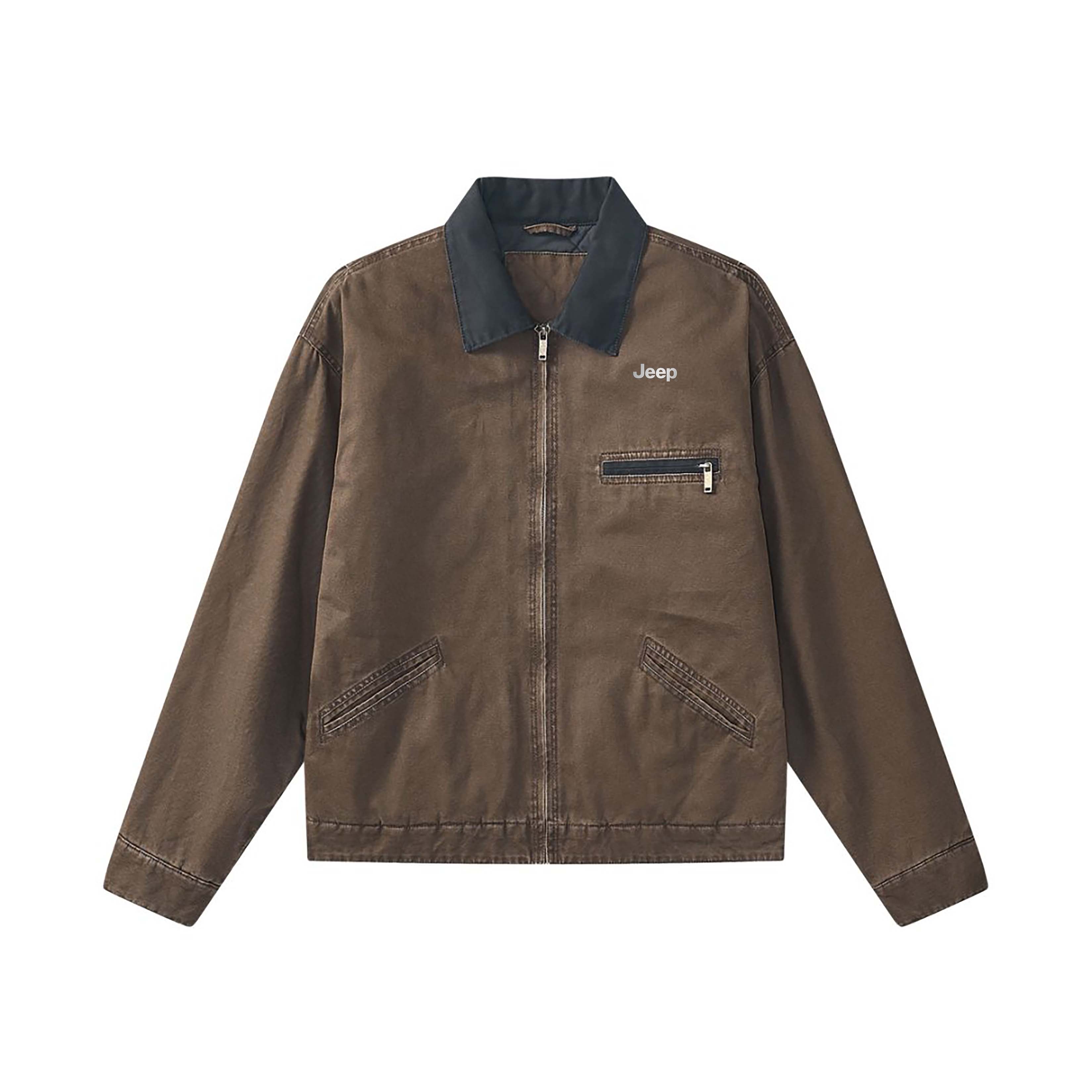 

Куртка Unisex Lapel Moderate Others Jeep, coffee