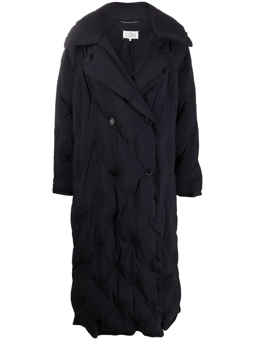 

Двубортный пуховик MAISON MARGIELA, синий