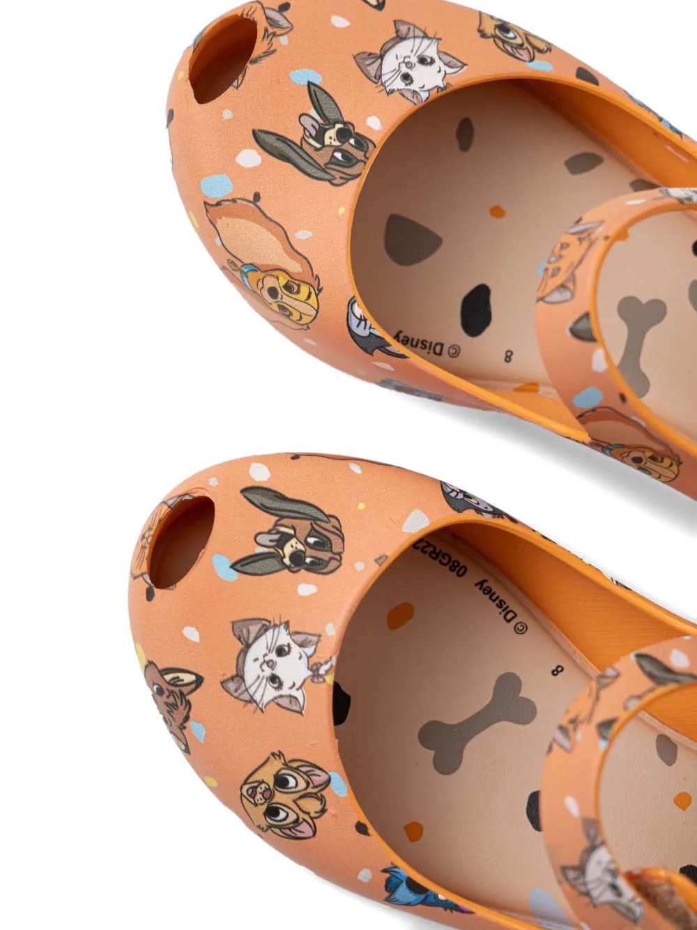 Балетки с принтом из коллаборации с Disney Melissa, оранжевый — фото 4
