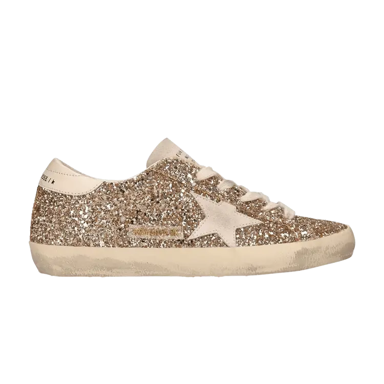 Кроссовки Golden Goose Wmns Superstar Gold Seedpearl Glitter, золотой