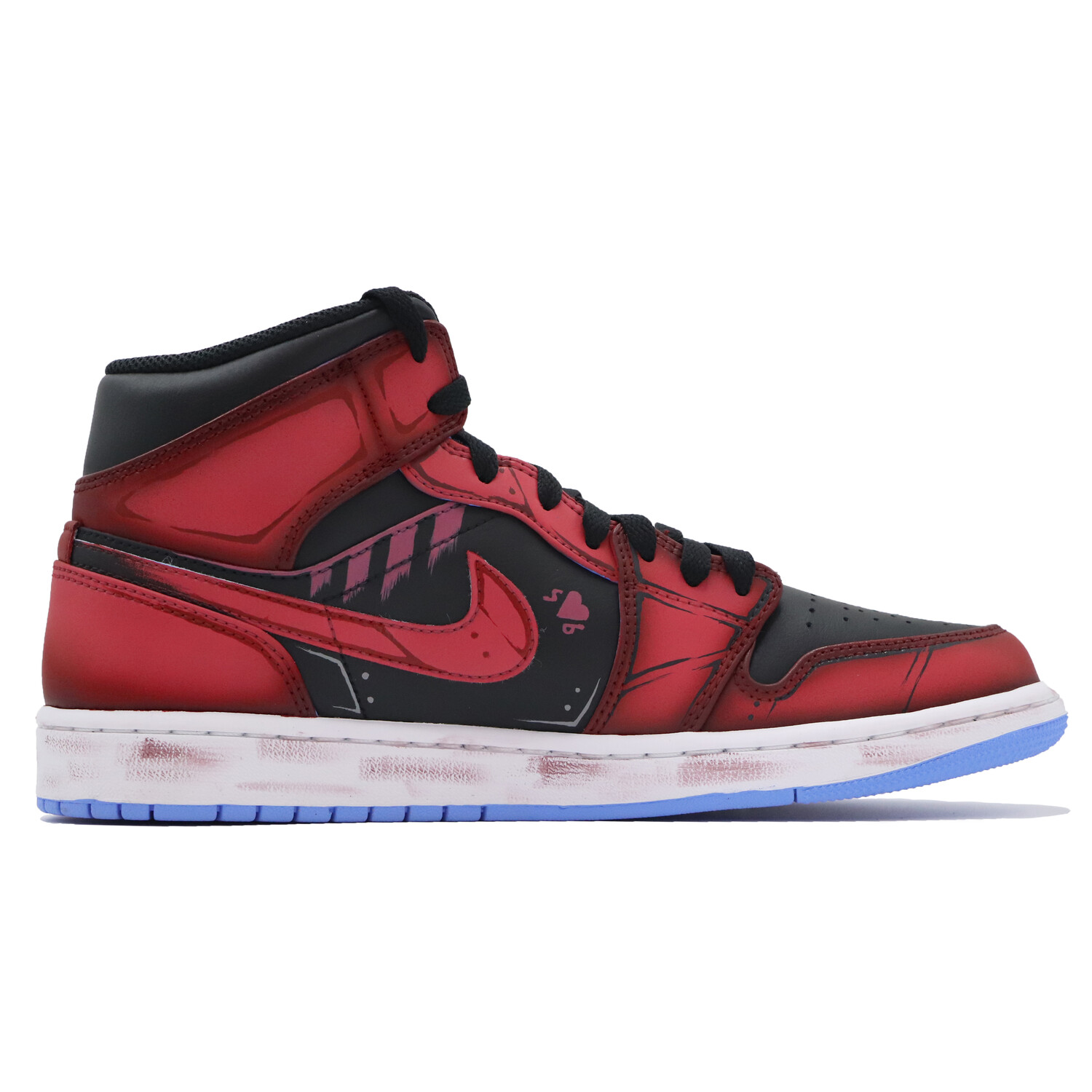 

Кроссовки Air Jordan 1 Vintage Basketball Shoes Men Mid-top Red, красный