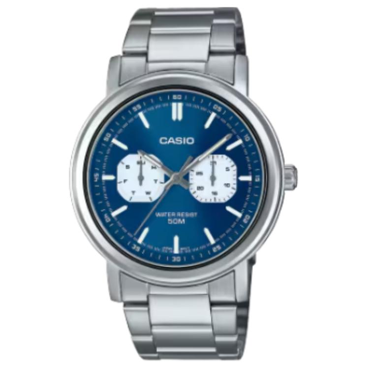 

CASIO Часы Standard Series Quartz Movement Stainless Steel Strap Watch Men's Watch Blue Dial, Blue Dial